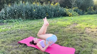 Yoga Girl Stretching in Nature #4