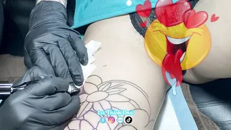 Bé xinh Full chân Nhật cổ đẹp #leethanhdnai #tattoo #timelapse #2