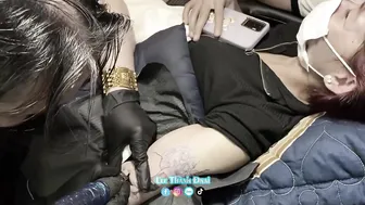 Tattoo Cool girl #leethanhdnai #tattoo #timelapse #3