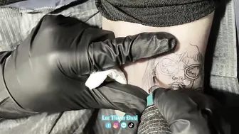 Tattoo Cool girl #leethanhdnai #tattoo #timelapse #4