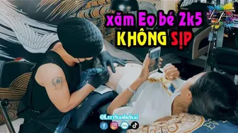 Bé 2k5 xăm Eo con kiến TATTOO fish #leethanhdnai #tattoo #timelapse