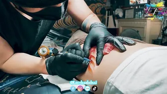 Bé 2k5 xăm Eo con kiến TATTOO fish #leethanhdnai #tattoo #timelapse #4