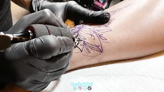 Hình xăm chân cho bé xinhh 2k4 hình xăm đẹp #leethanhdnai #tattoo #timelapse #2