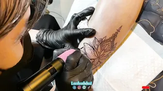 Hình xăm chân cho bé xinhh 2k4 hình xăm đẹp #leethanhdnai #tattoo #timelapse #3