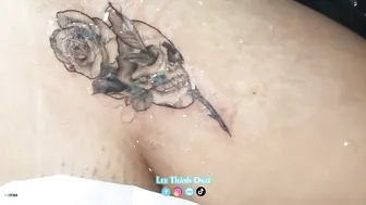 Pé xinh Bụm trái trim bất chấp để xăm #leethanhdnai #tattoo #timelapse #4