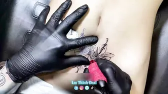 Siêu phẩm đầu năm 2024 bés xinh 2k5 xăm bọ Fan M.U #leethanhdnai #tattoo #timelapse #4