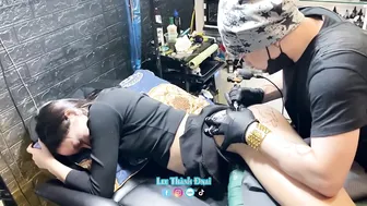 xăm cặp Thỏ punny Full môzg cho bést xinh 2k5 tà răm #leethanhdnai #tattoo #timelapse #3