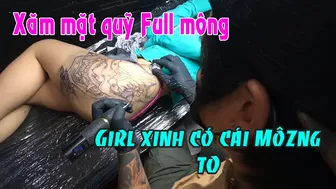 Xăm em hot girl mông best TO xăm hình full Môgz #leethanhdnai #tattoo #timelapse