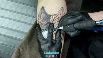 Sói bắp chân TATTOO Wolf #leethanhdnai #tattoo #timelasp