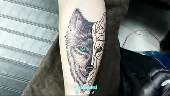 Sói bắp chân TATTOO Wolf #leethanhdnai #tattoo #timelasp #4