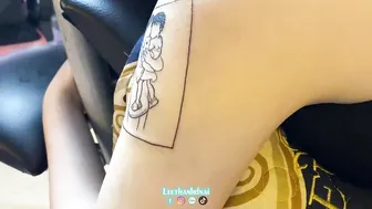 Bé xinh và hoa bĩ ngạn xăm lưng đẹp #leethanhdnai #tattoo #timelapse #4