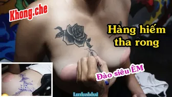 Hình xam nguz dep Cap dao sieu bu #leethanhdnai #tattoo #timelapse