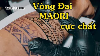 Maori tattoo Vòng Đai Maori học xăm #leethanhdnai #tattoo #timelapse #1