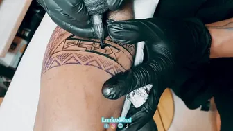 Maori tattoo Vòng Đai Maori học xăm #leethanhdnai #tattoo #timelapse #4