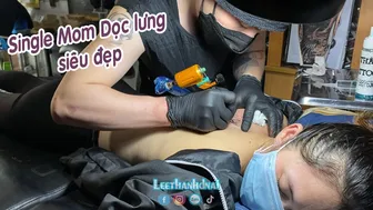 Mom 2k6 tattoo mẹ bồng con siêu xinh #leethanhdnai #tattoo #timelasp