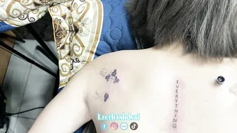 Lưng trăng xinh xăm gì cũng đẹp 2k5 #leethanhdnai #tattoo #timelasp #4