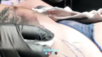 Xăm hình cho best xinh 2k #leethanhdnai #tattoo #timelapse #2