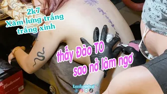 TATTOO mandalas font tàu dọc lưng #leethanhdnai #tattoo #timelapse #1