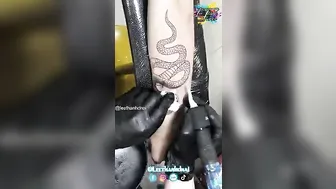 TATTOO snake hình xăm rắn siêu ão | Lee Thành Đnai #3