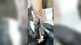 Cover tatoo snake and flower kute girl | Lee Thành Đnai #2