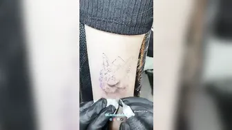 bé xinh xăm mèo tả thực Cat realistic description #tattoo #leethanh #timelapse | Lee Thành Đnai #2