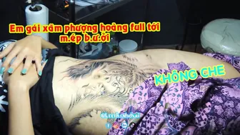 TATOO phượng hoàng xăm full V*ùng K*ín phoenix | Lee Thành Đnai