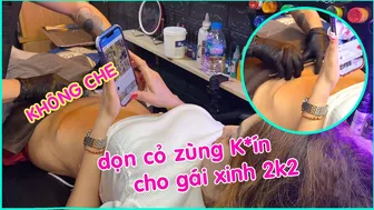 Tattoo Dọn cỏ v*ùng k*ín sạch sẽ trước khi xăm | Lee Thành Đnai