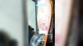 TATTOO joker xăm hình joker mini kute | Lee Thành Đnai #3