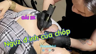 TATTOO hoa đẹp hay ngụz đẹp vậy hình xăm hoa mẫu đơn v1 | Lee Thành Đnai