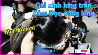 Hình xăm dọc sóng lưng cho nàng | Lee Thành Đnai