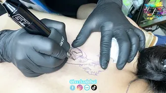 TATTOO single mom cô gái 2k2 xăm mẹ bồng con | Lee Thành Đnai #3