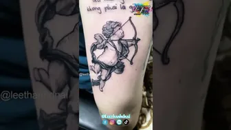 TATTOO mini thần cupid hình xăm bé xinh siêu chất | Lee Thành Đnai #1