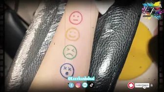 TATTOO hình xăm dể thương icon Smile mặt cười cho bé xinh 2k5 | Lee Thành Đnai #4