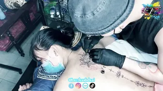 TATTOO hình xăm mandalas l.ưng đẹp bé 2k2 | Lee Thành Đnai #4