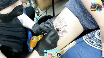 TATTOO xăm hoa hồng Rose 3D siêu thực | Lee Thành Đnai #2