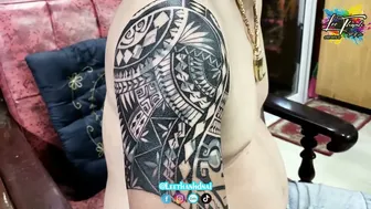 TATTOO Maori Full tay hình xăm hoa văn full tay 1/3 | Lee Thành Đnai