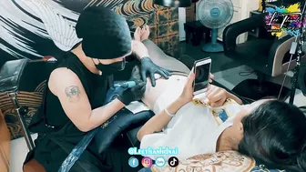 TATTOO xăm vòng 2 eo bé xinh 2k4 | Lee Thành Đnai #2