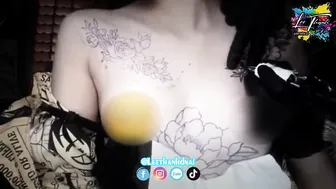 TATTOO Xăm hoa ngựz show 2 nhân Bánh bao bao TO bé xinh 2k4 | Lee Thành Đnai #4