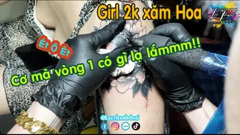 TATTOO 2k Xăm hình hoa lộ nụ hoa | Lee Thành Đnai