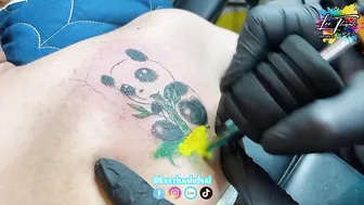 TATTOO Panda gấu trúc hình xăm water color | Lee Thành Đnai #2