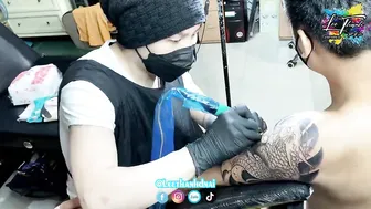 TATTOO Fish KOI cá hóa long hình xăm cá chép xăm hình nhật cổ | Lee Thành Đnai #3