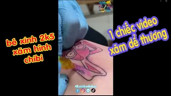 gái xinh 2k5 xăm hình thỏ con siêu kute mini tattoo | Lee Thành Đnai