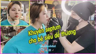 khuyên septum cho các bé xinh 2k7 | Lee Thành Đnai #1