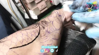 TATTOO 2k5 Xăm cá chép hình xăm đẹp | dạy xăm online | Lee Thành Đnai #3