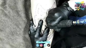 Full clip hình xăm sói TATTOO wolf | Lee Thành Đnai #2