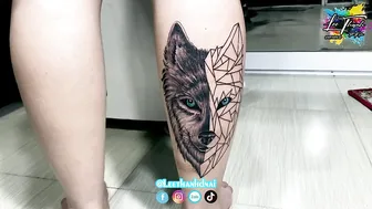 Full clip hình xăm sói TATTOO wolf | Lee Thành Đnai #3