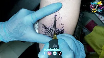 Compass tattoo hình xăm la bàn color water | Lee Thành Đnai #2