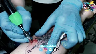 Compass tattoo hình xăm la bàn color water | Lee Thành Đnai #3