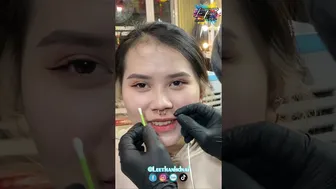 Khuyên septum mũi bé 2k5 siêu dể thương Septum piercing | Lee Thành Đnai #1