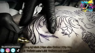 TATTOO Bé xinh k3 xăm m.ôzg phoenix siêu đẹp | Lee Thành Đnai #2